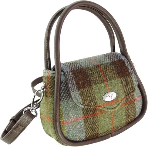 Glen Appin Harris Tweed 'Buchan' Round Mini Handbag in Saudi Arabia
