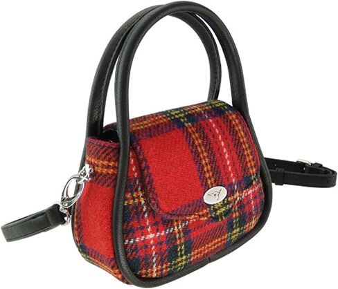 Glen Appin Harris Tweed 'Buchan' Round Mini Handbag in Saudi Arabia