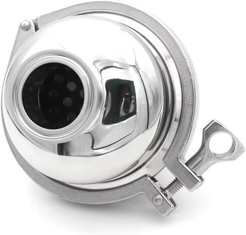 1pcs 304 SS Spherical Filter Valve - Sanitary Inline Valve for 38/76mm Pipes, Triple Clamp 1.5"-3" Sizes, Food Grade Mirror Polish(300x76mmxK91mm) in Saudi Arabia