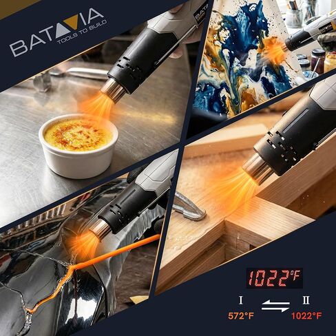 Mini Heat Gun - BATAVIA 380W Fast Heat Hot Air Gun Tool with Uniform Heat Tech & Dual Protection Fuses, 2 Temp (572°F/1022°F)+Nozzle with Overheat Protection for DIY Crafts, Vinyl Wrap, Shrink Tubing in Saudi Arabia