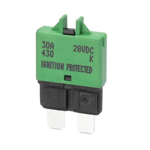DMiotech 1 Pack 28V DC 15A Blue ATC/ATO Manual Mini Resettable Fuse for Automotive Circuit Breaker Reset Fuses Low Profile Blade Fuses for Car Truck SUV Marine Boat Motorcycle in Saudi Arabia