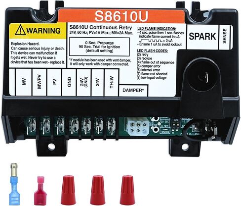 Compatible with Honeywell S8610U Intermittent Pilot Ignition Control Module S8610U1003 S8610U3009 Universal Ignition Module(Blue) in Saudi Arabia
