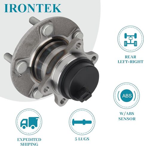 IRONTEK 512434 Rear Wheel Bearing and Hub Assembly Compatible for 2010-2013 Kia Soul 5 Lugs 1PCS in Saudi Arabia