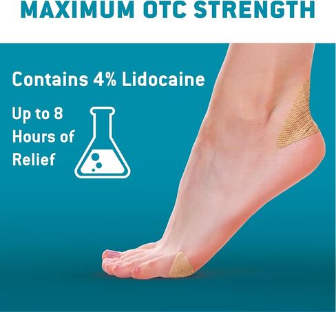 Care Science 4% Lidocaine Blister Patch, 15ct | Numbs, Cushions & Protects Blisters for Foot, Heel and Toe in Saudi Arabia