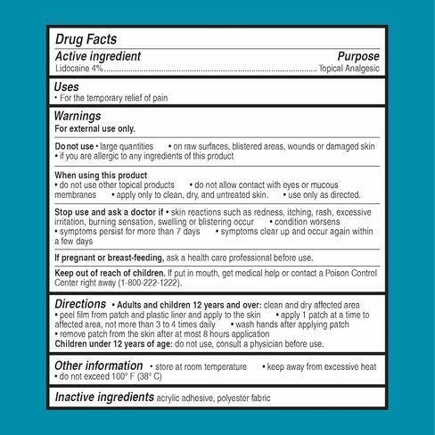 Care Science 4% Lidocaine Blister Patch, 15ct | Numbs, Cushions & Protects Blisters for Foot, Heel and Toe in Saudi Arabia