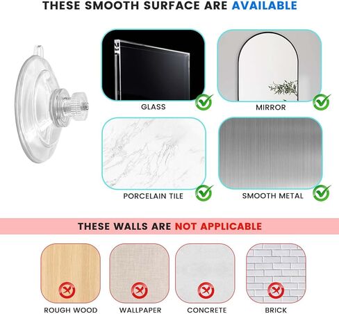 Daily Treasures 15pcs 45mm Screw in Suction Cups,Strong Suction Cups with Nuts,Small Suction Pads with Ear,Reusable Sucker,Clear Suction Cups for Glass Mirror Camping Caravan Decor in Saudi Arabia