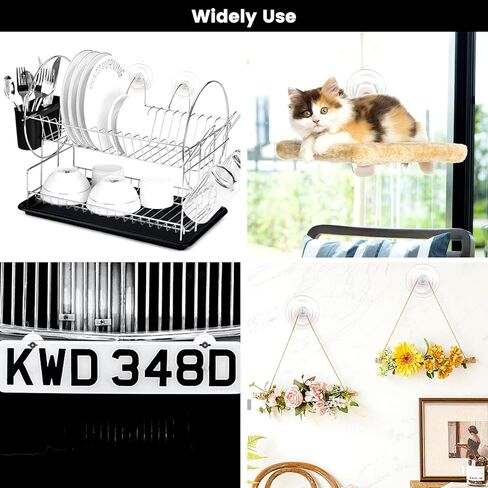 Daily Treasures 15pcs 45mm Screw in Suction Cups,Strong Suction Cups with Nuts,Small Suction Pads with Ear,Reusable Sucker,Clear Suction Cups for Glass Mirror Camping Caravan Decor in Saudi Arabia