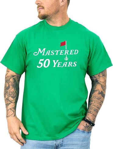 Mastered 50 Years Golf Shirt for Men and Women Funny 50th Birthday Golfing Theme Tee in Saudi Arabia
