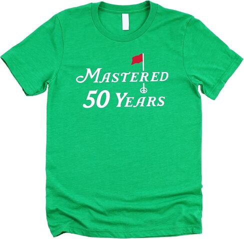 Mastered 50 Years Golf Shirt for Men and Women Funny 50th Birthday Golfing Theme Tee in Saudi Arabia