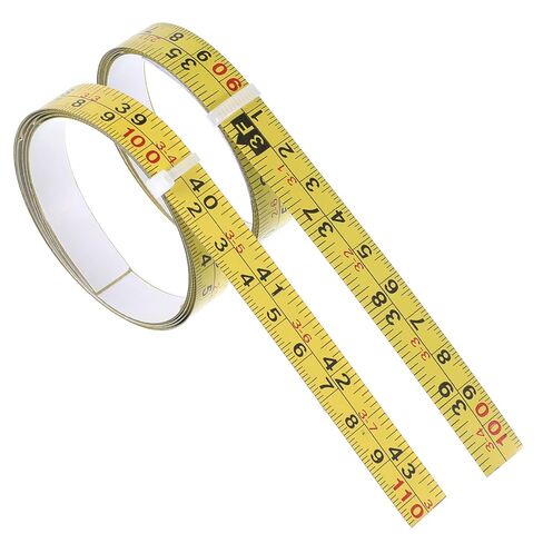 2 Pcs Steel Self-Adhesive Measuring Tape, Imperial & Metric Tape Measure Sticker Ruler Left to Right and Right to Left Stick on Tapes Measures 1/2 Inch Peel Stick Tapes Measure for Saw Drafting 39Inch in Saudi Arabia