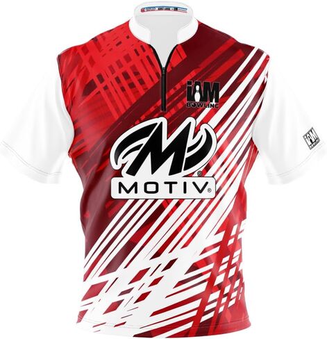 Logo Infusion I AM Bowling Jersey Short Sleeve Sash Collar 2284-MT2 Made in USA MOTIV2 in Saudi Arabia