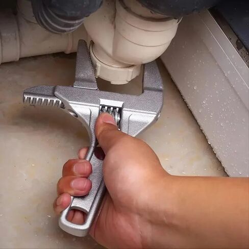 Mini Adjustable Bathroom Adjustable Wrench Strong Clamping Large Open End Multifunctional Aluminum Spanner Bathroom Repair Tool in Saudi Arabia
