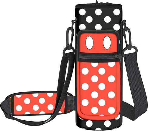 Cute Water Bottle Carrier Bag with Adjustable Strap,Water Bottle Holder Sling Bag Pouch for 20-32oz Bottles Phone & Pockets Perfect,Ideal Gift for Women Men in Saudi Arabia