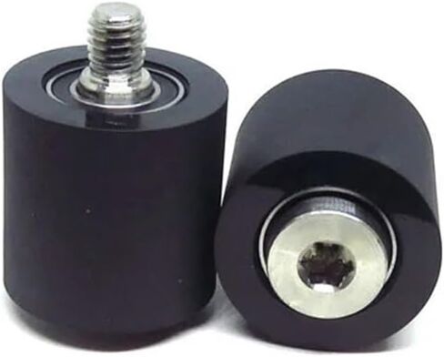 1 Piece 30mm Diameter Double Bearing Polyurethane Bolt Flat Wheel PUT680030-30C1L9M8 PU Rubber mask Machine Elastic Pressure Plate Roller(30x30xM8) in Saudi Arabia