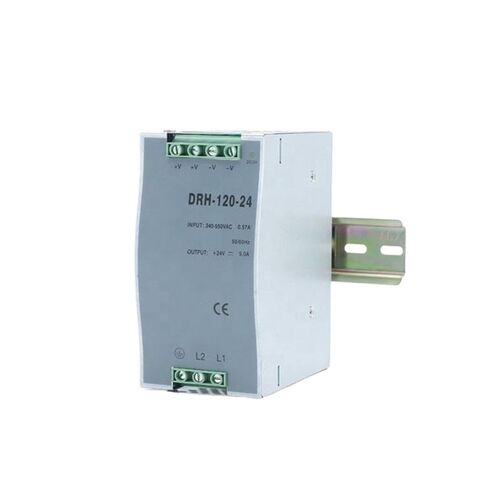 120W Switching Power Supply 24V 48V 380VAC Input DRH-120W Din Rail Type SMPS for Industrial Led Light Power Supplies(24V) in Saudi Arabia