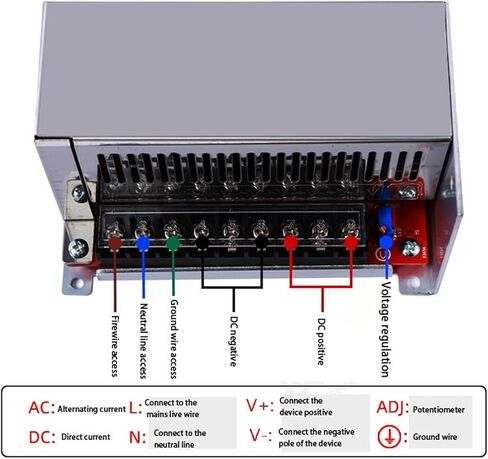 Power Supply 800W AC 220V to 0-70V 80V 100V 110V 130V Regulated Adjustable Switching Power Supply Light Adapter(100V 8A) in Kuwait