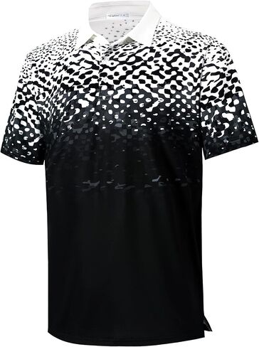 Mens Golf Polo Shirts Short Sleeve Moisture Wicking Dry Fit Performance Stretch Collared Golf Shirt for Men in Saudi Arabia