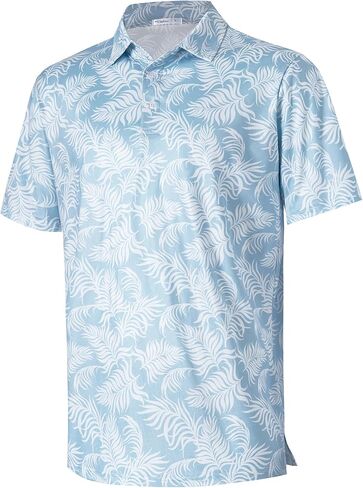 Mens Golf Polo Shirts Short Sleeve Moisture Wicking Dry Fit Performance Stretch Collared Golf Shirt for Men in Saudi Arabia