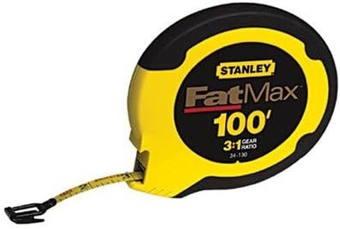 2 Pack Stanley 34-130 100' x 3/8" FatMax Long Tape Measure in Saudi Arabia