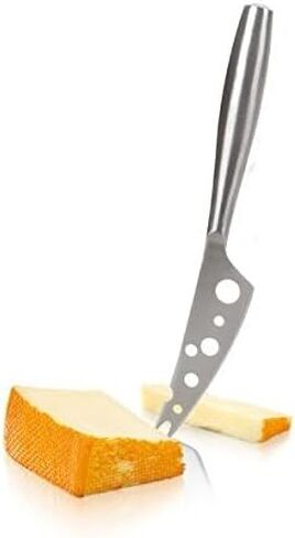 BOSKA Stainless Steel Cheese Knife - Copenhagen Nr.2 for All Types of Cheese - Multi-Functional Cheese Slicer - Handheld Slicer - Silver Non-Stick - Dishwasher Safe - for Kitchen Cooking in Kuwait