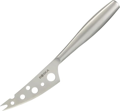 BOSKA Stainless Steel Cheese Knife - Copenhagen Nr.2 for All Types of Cheese - Multi-Functional Cheese Slicer - Handheld Slicer - Silver Non-Stick - Dishwasher Safe - for Kitchen Cooking in Kuwait