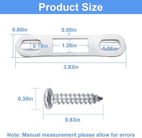 MP2097 Sliding Door Keeper for Prime-Line Door Frame,Zinc Plated Steel Mortise Latch Keeper for Sliding Patio Door Locking Hardware with Screws in Saudi Arabia