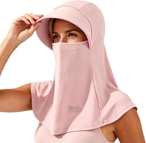 Summer Balaclava Face Mask Women with Wide Brim and Breathable Holes Full Head UV Sun Mask Cycling Motorcycle Fishing in Saudi Arabia