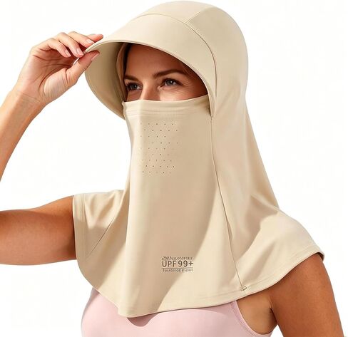 Summer Balaclava Face Mask Women with Wide Brim and Breathable Holes Full Head UV Sun Mask Cycling Motorcycle Fishing in Saudi Arabia
