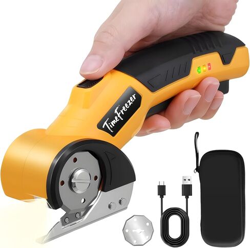 Electric Box Cutter for Cardboard, 6mm Material Cordless Household Rechargeable Power Scissors with LED Display, Lightweigh for Crafts, Fabric, Plastic, Leather, Carpet, Paper & Packaging in Saudi Arabia
