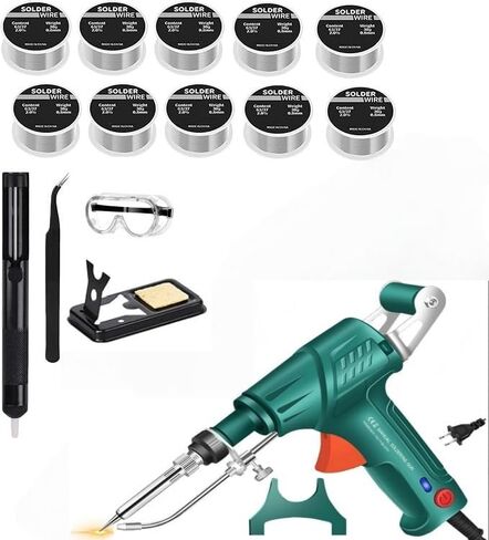 Electronic Beginner Welding Toolkit, Three In One Laser Welding Machine, 110v, Suitable For Electronic And Electrical Maintenance And Diy, Comes With Welding Wire And Goggles As Gifts。 (Black) in Saudi Arabia