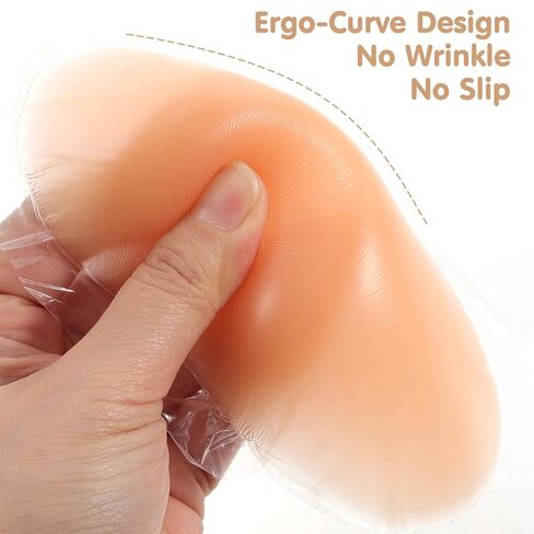 Shoulder Pads, 2 Pairs Invisible Silicone Shoulder Pads for Womens Clothing, Reusable Push-up Pad for Boost Comfort and Posture with Natural - Breathable Anti-Slip Enhancer for Dress & T-shirt & Sweater in Saudi Arabia
