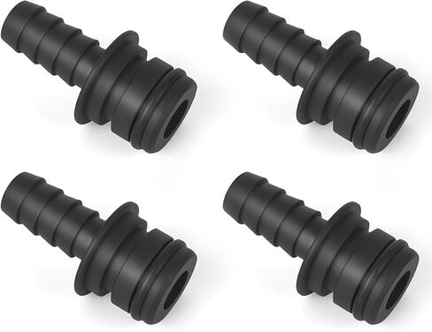 (4PCS) 20381-026 Quad Port Fittings for Quad Water System Pump 3/8" Hose Barb, Straight Connector, Compatible with Flojet Triplex, Quad, and G57 Series rv Water Pumps in Saudi Arabia