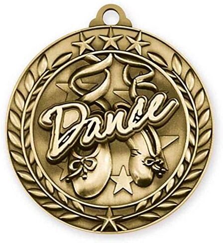 Express Medals Dance Gold 1st Place Medal with Neck Ribbon Award WAM9 in Saudi Arabia