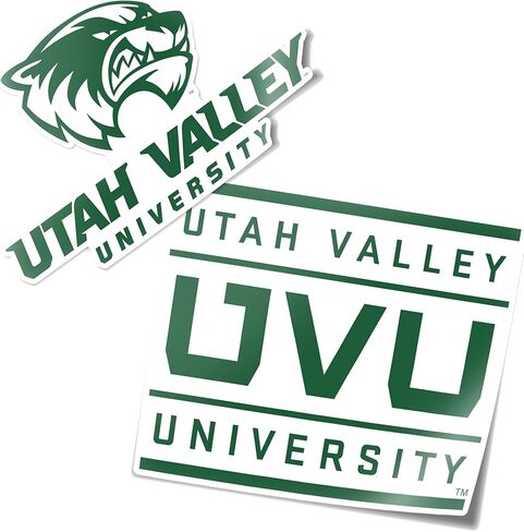 ملصق جامعة وادي يوتا صبار الصحراء UVU Wolverines ملصق حائط من الفينيل‏ للكمبيوتر المحمول زجاجة مياه للسيارة ورقة قصاصات (مجموعة 4 بوصة V1) in Saudi Arabia