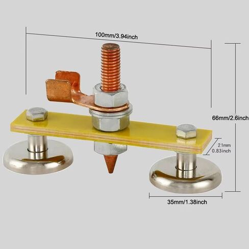 2 Pack Welder Magnetic Ground Clamp Magnetic Welding Support Ground Clamp Earth Clip Magnetism Suction Head for ARC MIG Welder Flux Core Welders Rods Stick Welder Portable Welding Machine in Saudi Arabia