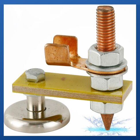 2 Pack Welder Magnetic Ground Clamp Magnetic Welding Support Ground Clamp Earth Clip Magnetism Suction Head for ARC MIG Welder Flux Core Welders Rods Stick Welder Portable Welding Machine in Saudi Arabia