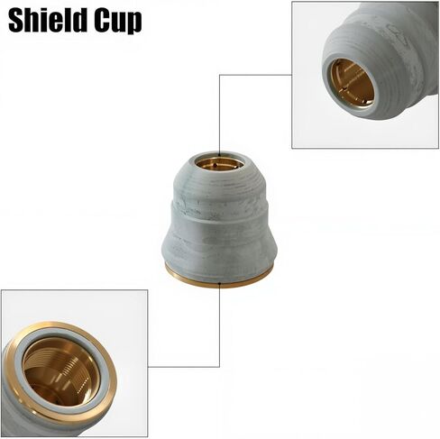 23pcs IPT-60 PT-60 IPT-40 PT40 Plasma Cutting Torch Tip 1.0mm 0.039'' Electrode Shield Cap Stand Off Swirl Ring in Saudi Arabia
