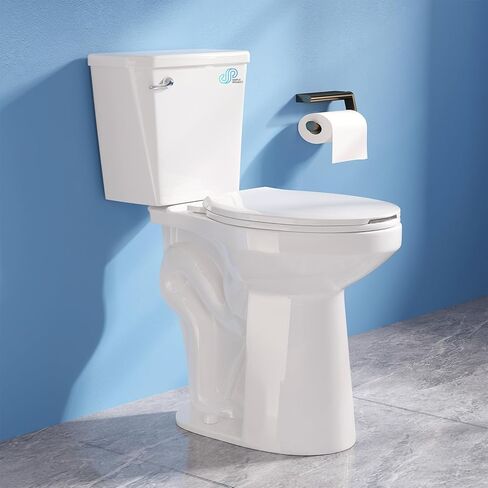 Simple Projet Tall Toilets for Seniors 21 inch Extra High Toilets, Comfort Bowl Heigh 21", Seat Height 22", Two-Piece Toilet 1.28GPF Powerful, 12 Inch Rough-in, White Color, for Bathroom in Saudi Arabia