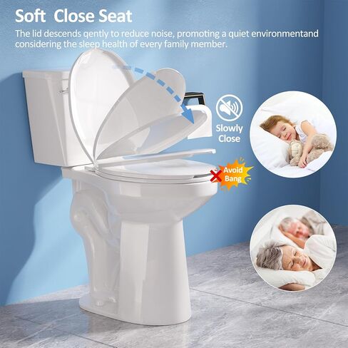 Simple Projet Tall Toilets for Seniors 21 inch Extra High Toilets, Comfort Bowl Heigh 21", Seat Height 22", Two-Piece Toilet 1.28GPF Powerful, 12 Inch Rough-in, White Color, for Bathroom in Saudi Arabia
