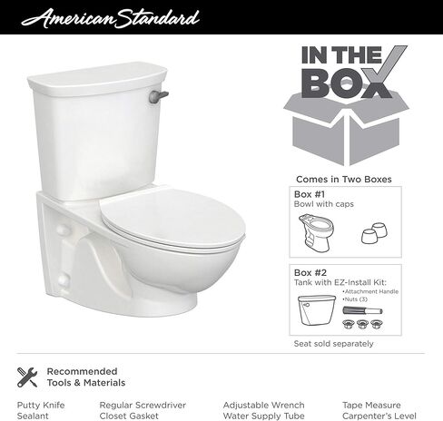 American Standard 2882107.020 Glenwall VorMax مرحاض طويل معلق على الحائط مع رافعة رحلة اليد اليسرى، 1.28 gpf، أبيض in Kuwait