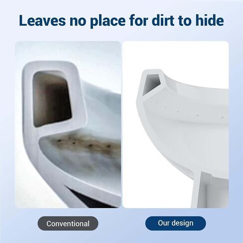 One Piece Elongated Toilet with Top Dual Flush and V Shape Soft Close Seat, Modern Bathroom Toilet for Home and Guest Use in Saudi Arabia