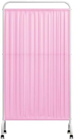 6FT Mobile Medical Privacy Screen - Folding 1-6 Panel Room Divider with Wheels, Portable Partition for Clinics, Beauty Salons, Offices - Stylish Pink Design in Saudi Arabia