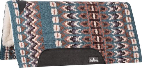 Classic Equine SensorFlex Blanket Top Straight Pad, 1-inch, Peacock-Cashmere, 32 x 34 in Saudi Arabia