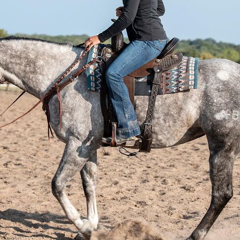 Classic Equine SensorFlex Blanket Top Straight Pad, 1-inch, Peacock-Cashmere, 32 x 34 in Saudi Arabia