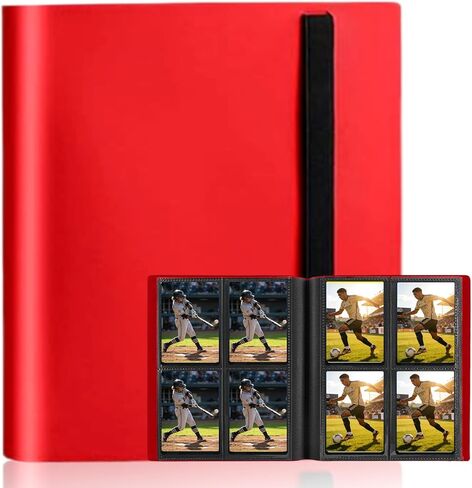 YOJO Card Binder, Trading Card Binder, 4 Pocket 20 Pages 160 Cards, Sports Card Binder, Side-Loading Card Album for MTG TCG, Game Cards, Sport Cards, Baseball Football Basketball Cards in Saudi Arabia