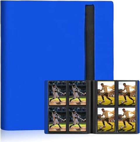 YOJO Card Binder, Trading Card Binder, 4 Pocket 20 Pages 160 Cards, Sports Card Binder, Side-Loading Card Album for MTG TCG, Game Cards, Sport Cards, Baseball Football Basketball Cards in Saudi Arabia