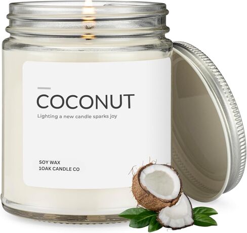 شمعة عشبة الليمون 1OAK - شموع الصويا المعطرة للمنزل - قسط طويل الاشتعال - مصبوبة يدويًا (7 أونصة) in Kuwait