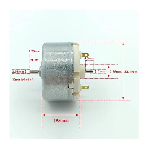 RC-500 Electronic Starter Dual Shaft DC 5V 6V 9V 12V 5150RPM Small 32mm Round Spindle Electronic Starter in Saudi Arabia