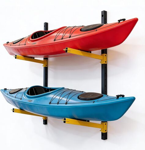 Kayak Storage Rack, Wall Mount Kayak Racks, Heavy Duty Adjustable Kayak Rack Hanger for Wall Suitable Space-Saving for Indoor,Outdoor, Garage in Saudi Arabia