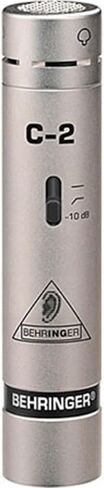 Behringer C-2 Matched Studio Cardioid Condenser Microphones, Pair, Bundle with 2X H&A 25' XLR Microphone Cable in Saudi Arabia